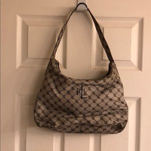 Grey & black Ralph Lauren shoulder bag